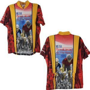 Revi Breakaway To The Beach MS 150 Men’s Cycling Jersey - Size Large - USA Made